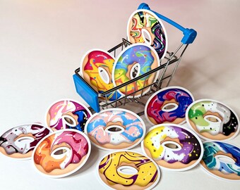 Pride Donut Sticker | LGBTQIA+ Donuts | Flag Stickers