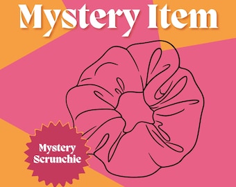 Mystery Satin Scrunchie: Gentle Elastic Hair Tie