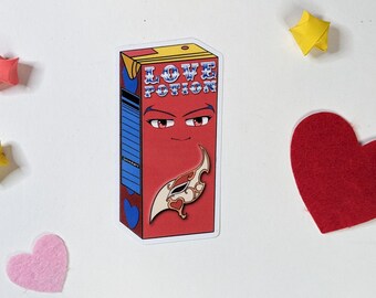 Love Potion Juice Box Sticker | Waterproof Vinyl Decal