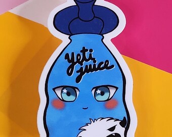 Yeti Juice Skateboarder Sticker | Waterproof Die Cut, 3 In