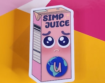 Simp Juice Sticker | 3 In Waterproof Die Cut Sticker