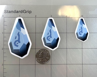 Arcane Themed Stickers | Ginkgo Leaf Gear and Rune Sticker