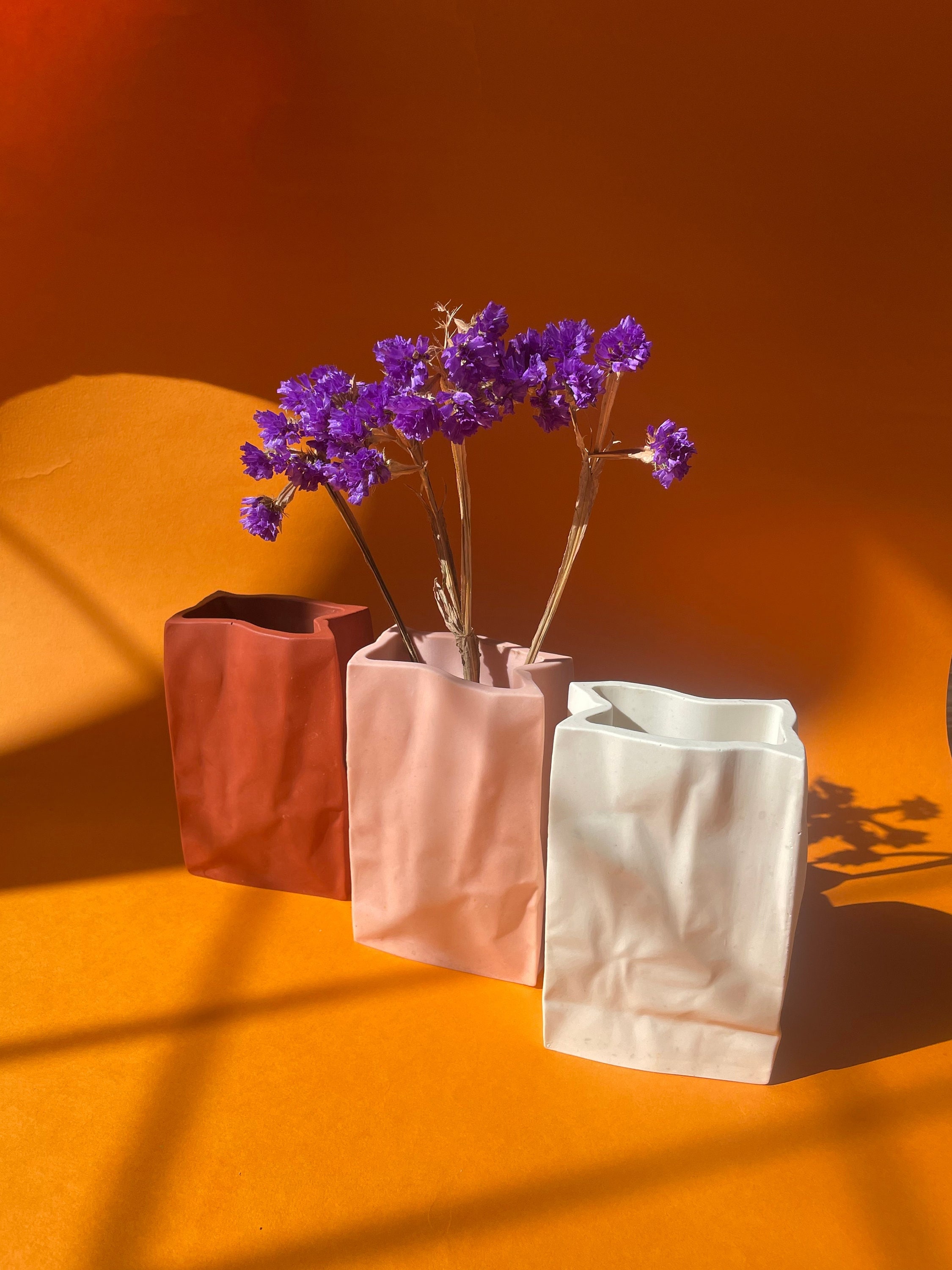 Ceramic Handbag Shape Flower Vase fashionable