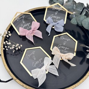 Hochzeitsmagnet, Hochzeitsgeschenke, Gastgeschenke für Verlobung, Gastgeschenke zum Jahrestag, Plexiglasmagnet, Luxushochzeit, Luxusgeschenke, Hochzeitsschild