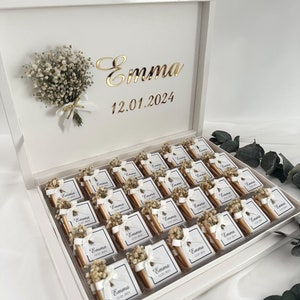 Hochzeit Gastgeschenke, Hochzeit Gastgeschenke, Verlobung Schokolade, Gastgeschenke, Schokolade Blühende Schokolade, hochwertige Schokolade