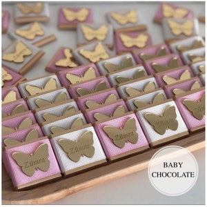 Cioccolato per bambini personalizzato, bomboniere per bambini, cioccolato per bambine, cioccolato per bambini, cioccolato regalo per bambini, baby shower, cioccolato di alta qualità