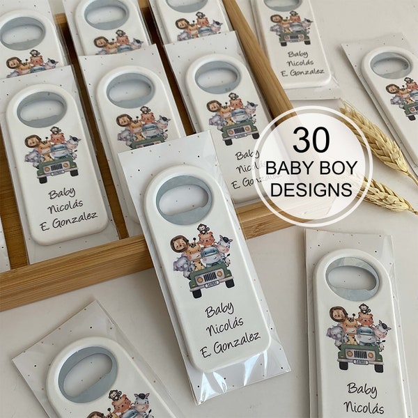 Baby Shower Gift Magnet, Cap Opener, Customized Cap Opener, Birthday or Baptism Event
