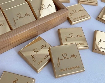 Wedding Favors Chocolate, Wedding Favors, Engagement Chocolate, Wedding Chocolate, Customized Chocolate, Plexiglass Chocolate