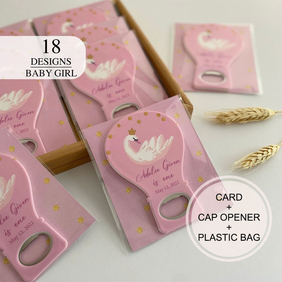 Customized Baby Shower Gift Cap Opener, Birthday or Baptism