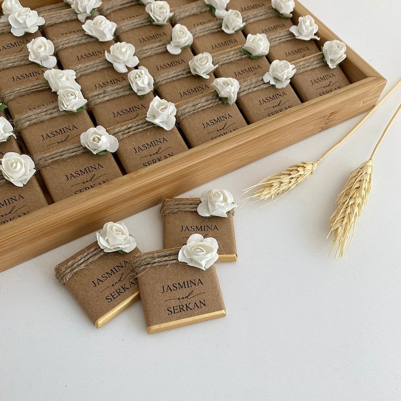Wedding Favors Chocolate Wedding Favors Engagement Etsy