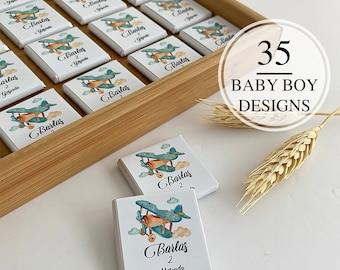 Baby Boy Chocolate, Baby Favors, Baby Chocolate, Baby Shower, Baptism, Birthday Chocolate