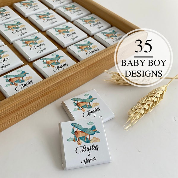 Baby Boy Chocolate, Baby Favors, Baby Chocolate, Baby Shower, Baptism, Birthday Chocolate