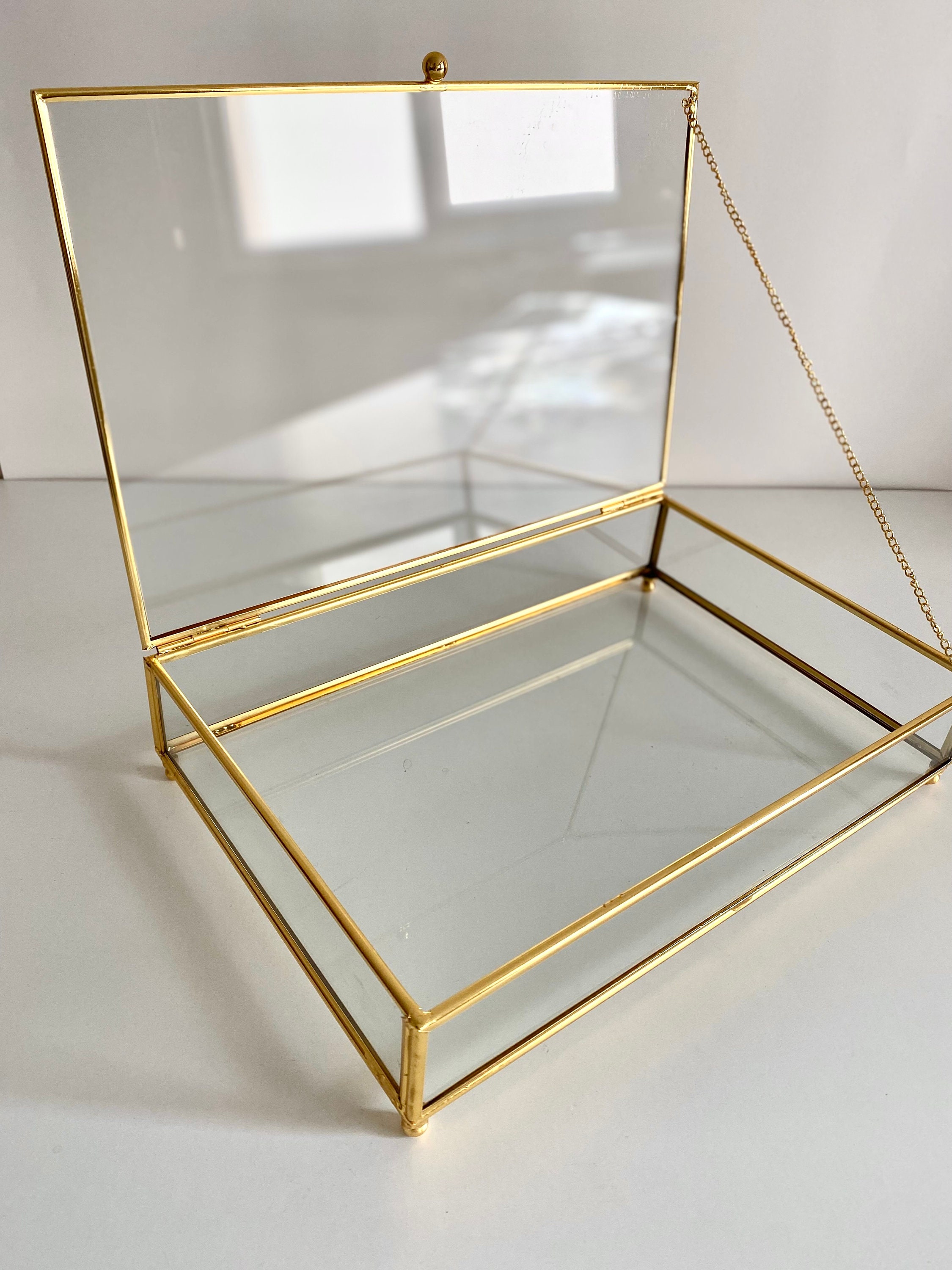 Glass Photo Box, Photo Box, Gift Box, Chocolatte Box - Etsy