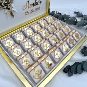 Nikah Zeremonie Gastgeschenke, Hochzeitsgeschenk, Verlobungsschokolade, Lachs Gastgeschenke Bild 3