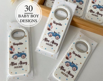 Baby Shower Gift Magnet, Cap Opener, Customized Cap Opener, Birthday or Baptism Event