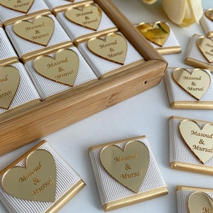 Wedding Favors Chocolate, Wedding Favors, Engagement Chocolate, Wedding Chocolate, Luxury Chocolate image 6