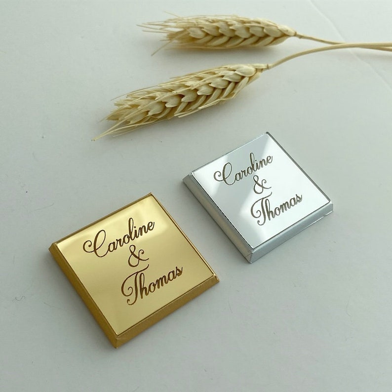 Wedding Favors Chocolate, Wedding Favors, Engagement Chocolate, Wedding Chocolate, Customized Chocolate, Plexiglass Chocolate image 7