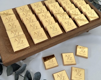 Einzigartige Gastgeschenke, personalisierte Hochzeitspralinen, Luxus-Pralinen mit individuellem Logo
