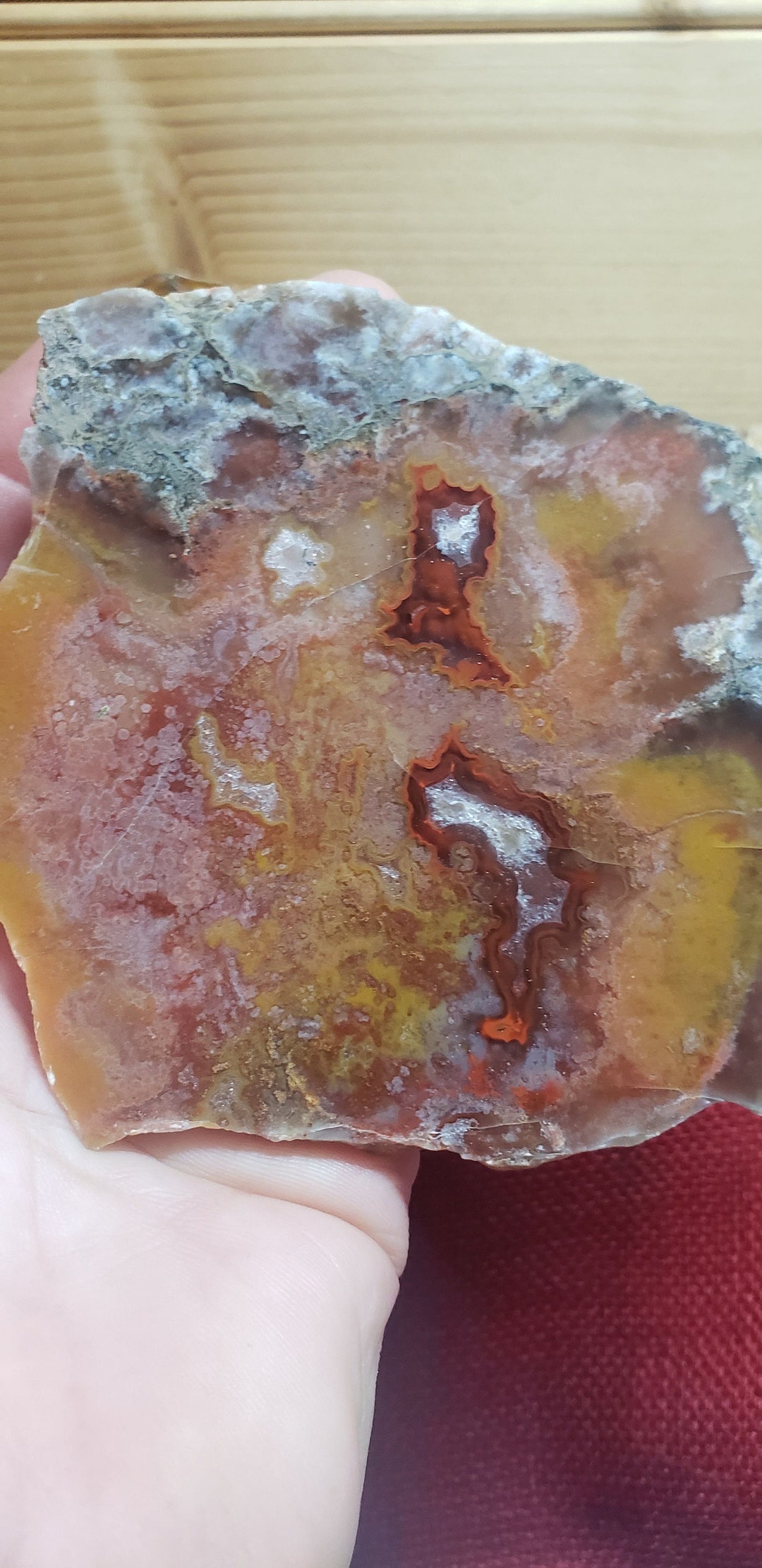 Extremely Rare Rough Slab TN Paint Rock Agate Etsy