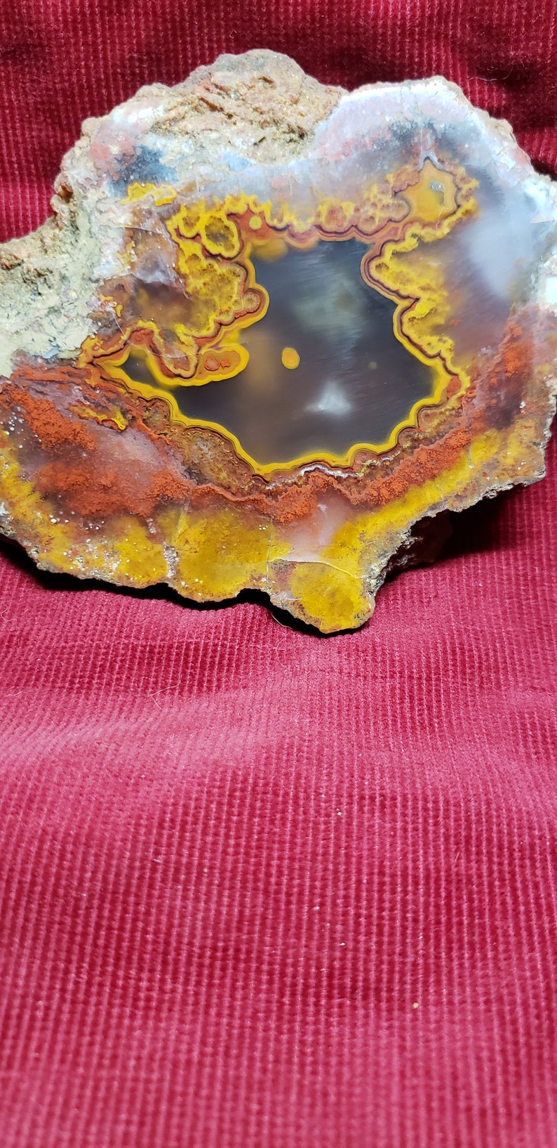 Tennessee Paint Rock Agate Display End Cut Etsy