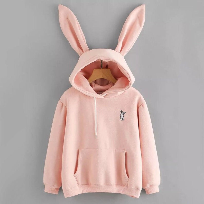 Bunny ears hoodie - Etsy Nederland