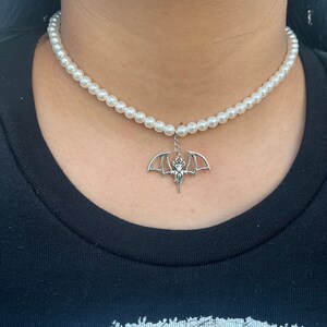 Bat Pearls Necklace