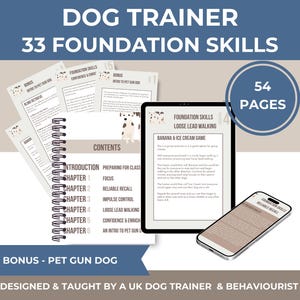 Dog Training Guide Bundle: Behavior, Recall, Focus (Edit in Canva, Digital Download)