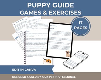 Puppy Training Guide: Exercises & Games for New Owners (PDF Download A4)
