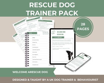Rescue Dog Training Client Guide: Editable Canva Templates (Instant Digital Download)