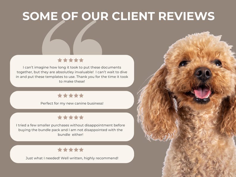 Dog Training Business Templates: Editable Canva Guides (Digital Download)
