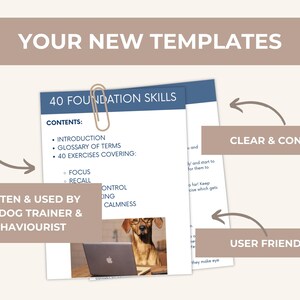 Dog Training Business Templates: Editable Canva Guides (Digital Download)