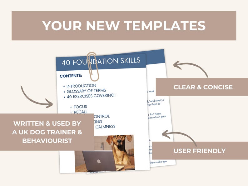 Dog Training Business Templates: Editable Canva Guides (Digital Download)