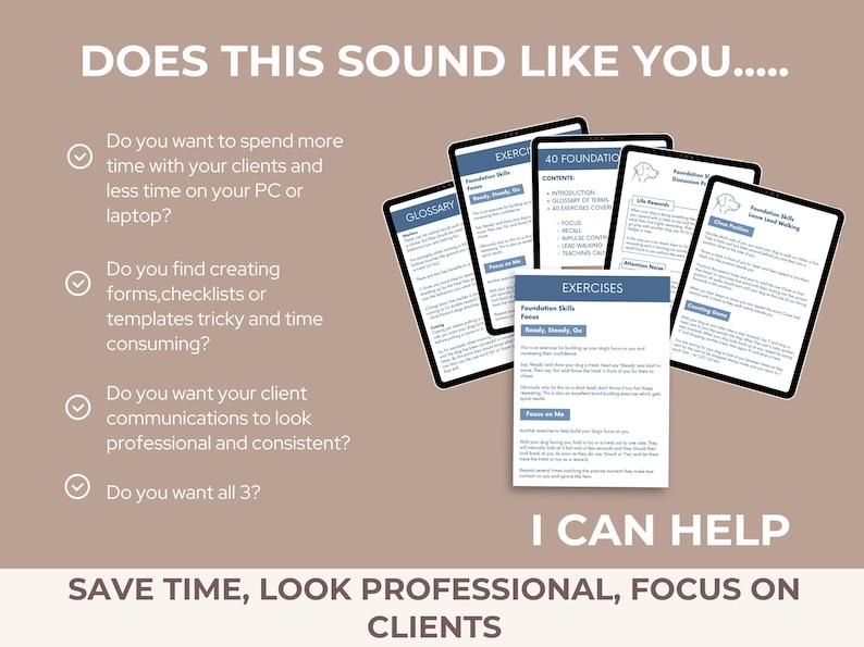 Dog Training Business Templates: Editable Canva Guides (Digital Download)