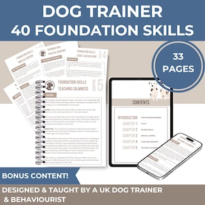 Modèles commerciaux de dressage de chiens : guides canva modifiables (téléchargement numérique)