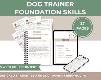 Leitfaden-Paket für Hundetrainingsunternehmen: Bearbeitbare Canva-Vorlagen (Digitaler Download)