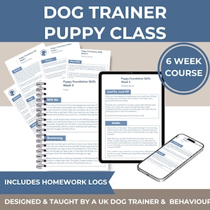Puppy Class Curriculum: Editable Dog Training Templates (Digital Download)