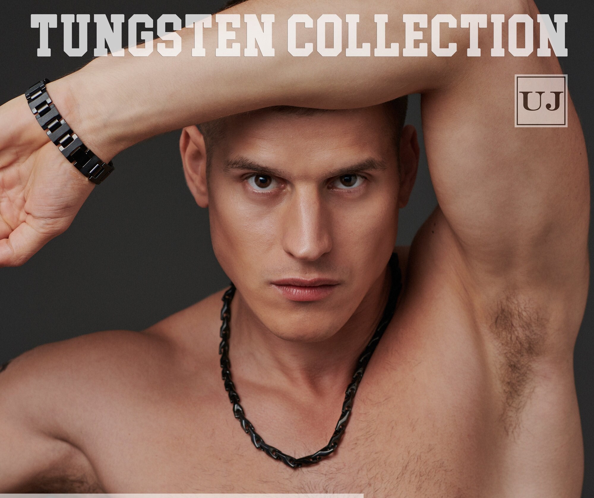 Black Tungsten Necklace Solid Tungsten Chain Necklace for Etsy