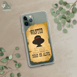 One Piece Luffy Straw Hat Wanted Poster iPhone Clear Case