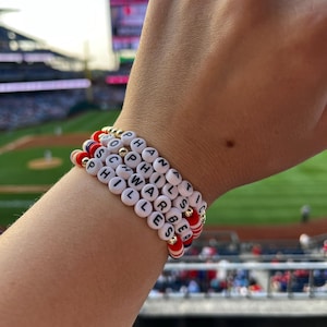 Philadelphia Phillies Bracelets I Baseball Bracelets I Sports Bracelet I Trendy Gift I Personalized Gift I Gifts for Girls