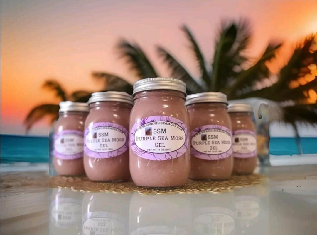 Ocean Harvested Purple Sea Moss Gel 8oz & 16 Oz Options - Etsy