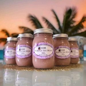 Ocean Harvested Purple Sea Moss Gel 8oz & 16 Oz Options - Etsy