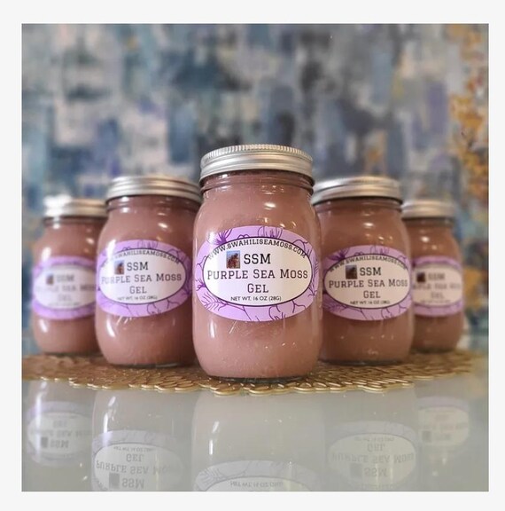 Ocean Harvested Purple Sea Moss Gel 8oz & 16 Oz Options - Etsy