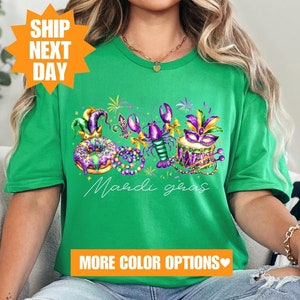 Mardi Gras Shirt, Mardi Gras Sweatshirt, Mardi Gras Carnival Shirt, Fleur De Lis Shirt, Fat Tuesday Tee, New Orleans Shirt, Louisiana Shirt