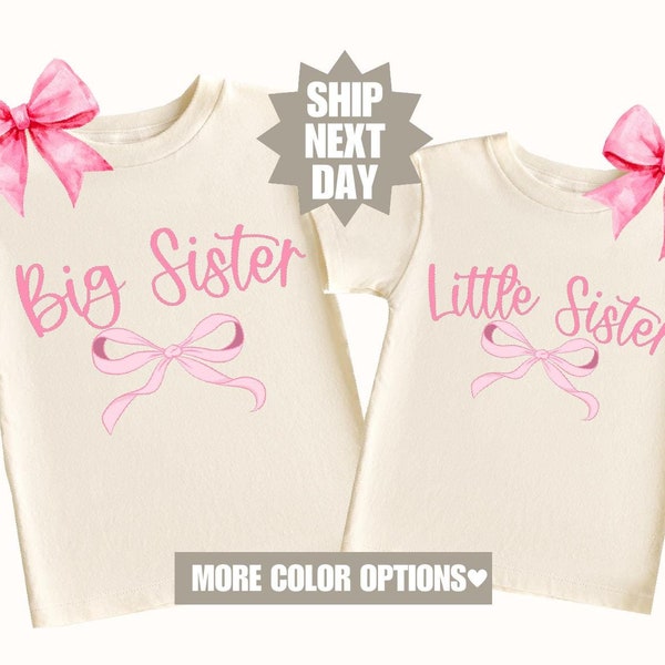 Big and Little Sister Matching Shirts, Big Sister Toddler Shirt, Pregnancy Announcement Shirt, Matching Sister Shirt, Little Sister Shirt