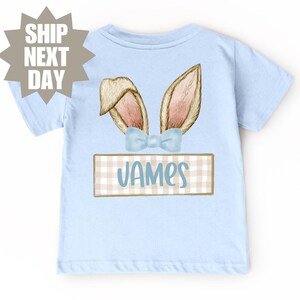 Personalized Easter Bunny Shirt, Boys Easter Toddler Shirt, Personalized Easter Shirt, Custom Easter Kids Shirt, Cute Bunny Shirt, Easter