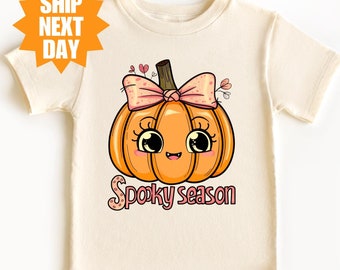 Kids Halloween Shirt, Cute Halloween Shirt, Kids Spooky Season Shirt, Toddler Halloween Shirt, Halloween Toddler Tee, Spooky Season Shirt