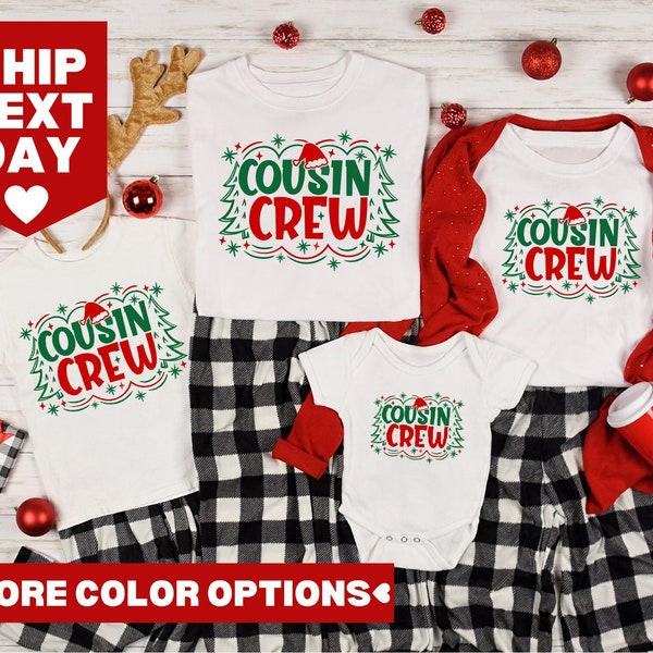 Cousin Crew Shirt, passendes Cousin Crew Party T-Shirt, Weihnachts Cousin Shirt Sweatshirt, Weihnachtsgeschenk, Geschenk für Cousins, Cousin Night