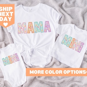 Mama Mini Shirt, Matching Mommy and Me Shirt, New Mom Shirt, Mama Mini Matching Shirt, Mother and Daughter Outfits, Mama Shirt, Mini T-Shirt