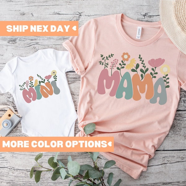 Mama Mini Shirt, Matching Mommy and Me Shirt, New Mom Shirt, Mama Mini Matching Shirt, Mother and Daughter Outfits, Mama Shirt, Mini T-Shirt