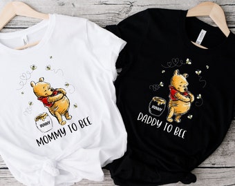 Mommy to Bee Shirt, Daddy to Bee Shirt, Pregnancy Reveal Shirt, Disney Pooh Mommy shirt, Family Matching Shirt, Funny Mom Tee, New Mom Gift